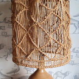 Sandstone lamp and rope