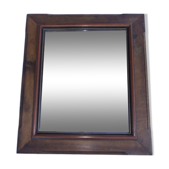 Louis Philippe 69cm silver-plated wooden mirror with gilded thread to hang