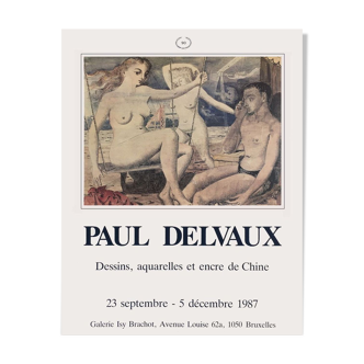 Paul Delvaux poster 1987