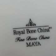 7 small plates in Royal Bone China porcelain, Maya model, Fine Bone