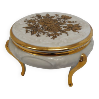 Boite en porcelaine de Limoges/ boîte à bijoux