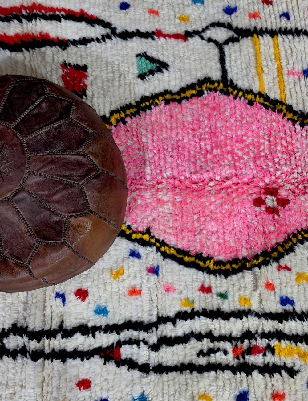 Tapis Azilal Marocain Coloré - 300 x 190 cm