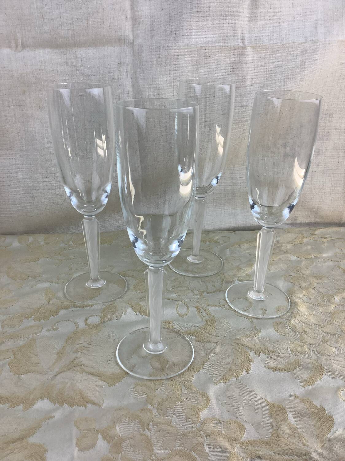 4 Antique DG Durand Flutes