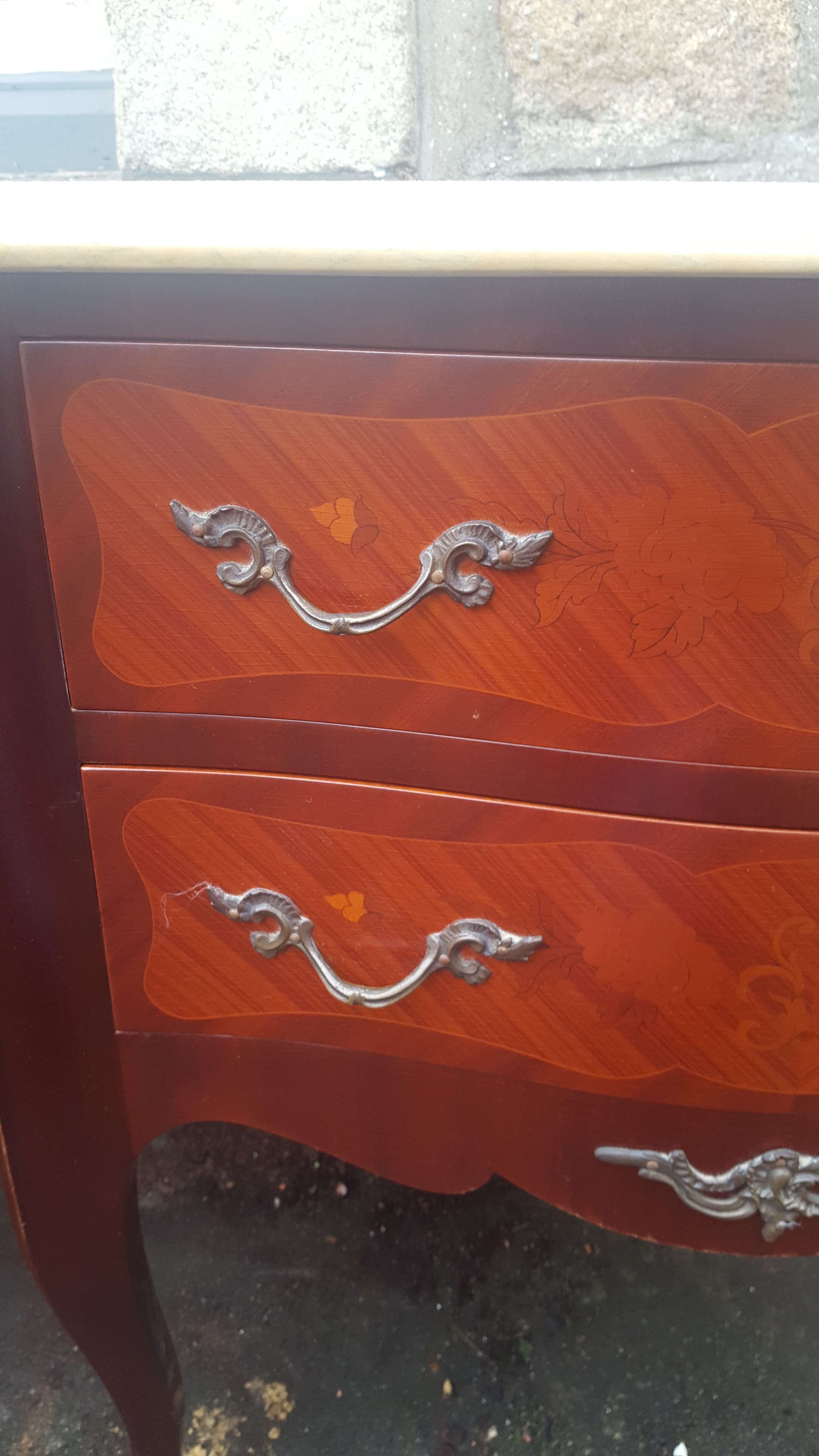 Marble chest of drawers