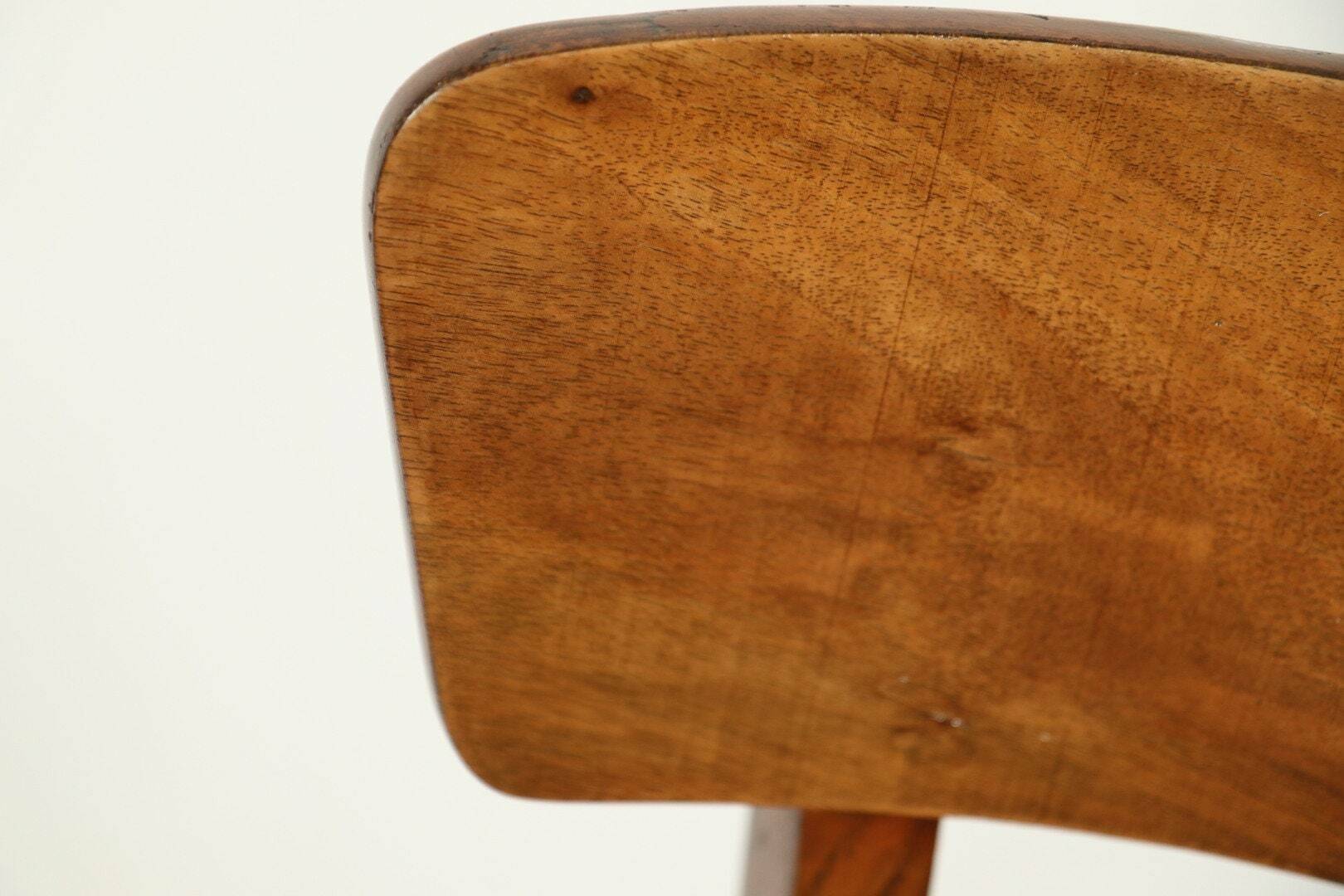 Chaise Art Déco des années 1940, chaise de cabinet Jacquard couleur or jaune tissu tapisserie d'ameublement géométrique Resto