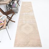 3x12 1958s Antique Vintage Runner Rug, 78x394Cm