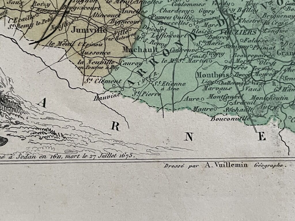 2 old maps of the Ardennes