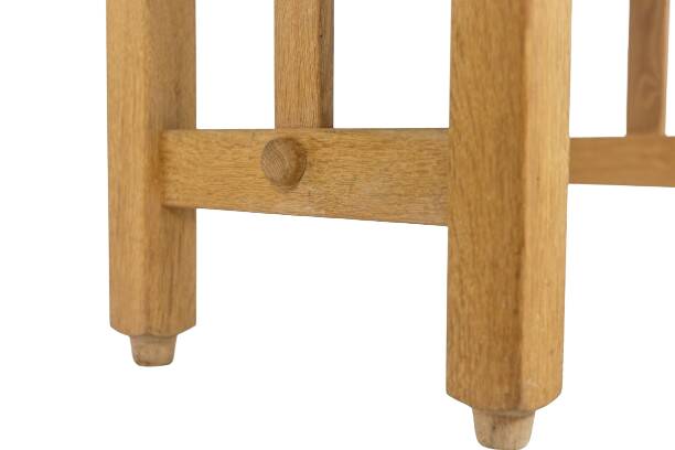 Guillerme et Chambron. Natural oak table. 1970s.