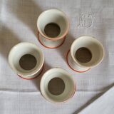 Porcelain diabolo egg cup, set of 4