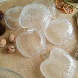 Apple-shaped dessert service - vintage