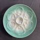 Niderviller sea-green earthenware oyster plates, set of 10 + dish