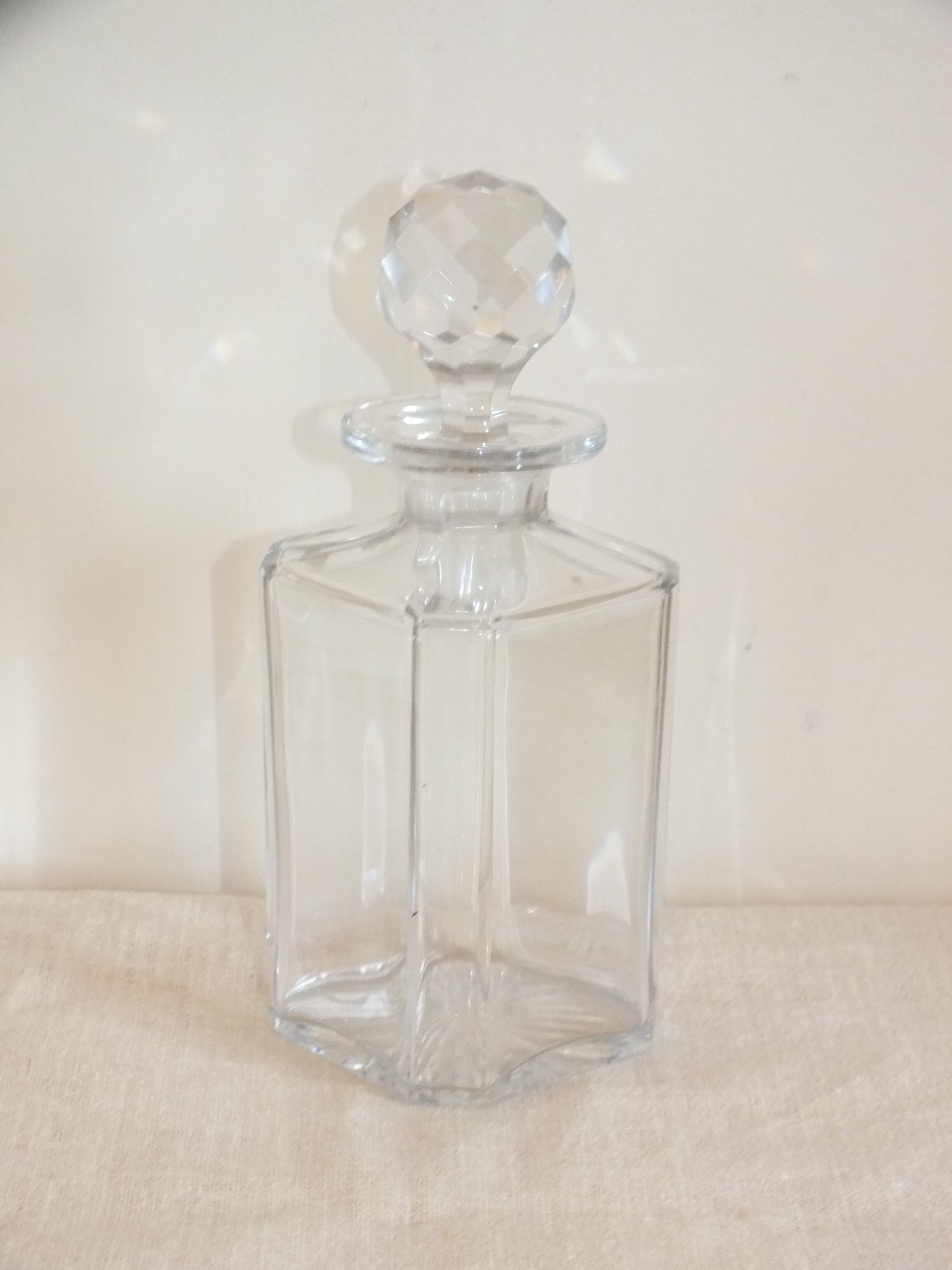 Cut crystal whisky decanter