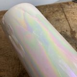 Ceramic vase, iridescent mother-of-pearl color