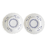 Pair of Saint Amand earthenware plates