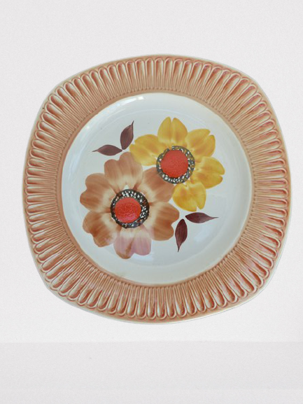 Earthenware plate 1970 Montodovi Italy