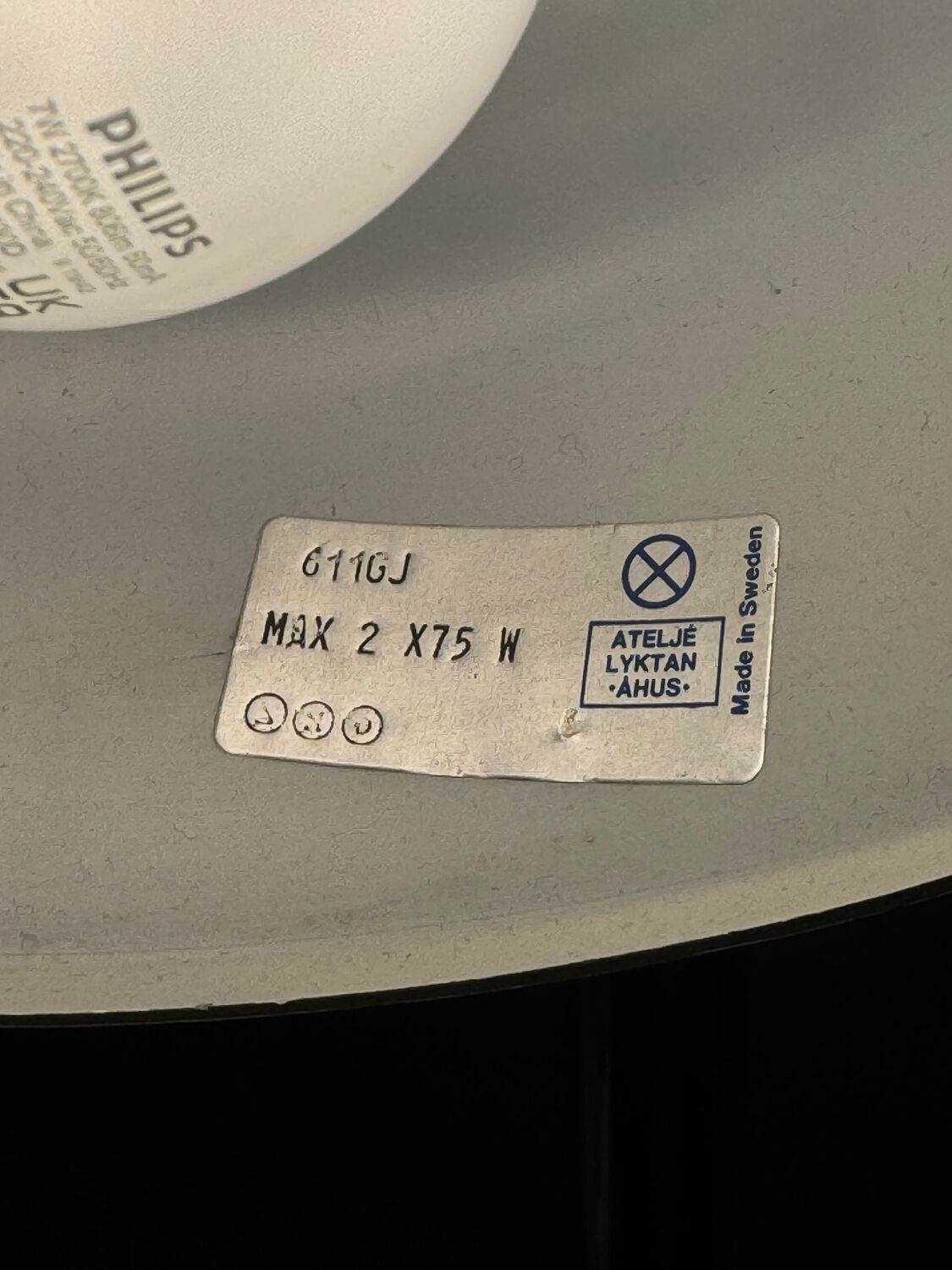 Lampadaire vintage Ateljé Lyktan « Bumling » par Anders Pehrson, Suède (