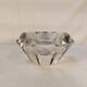 High octagonal diamond ashtray in solid crystal Flavio Poli style - 1970s