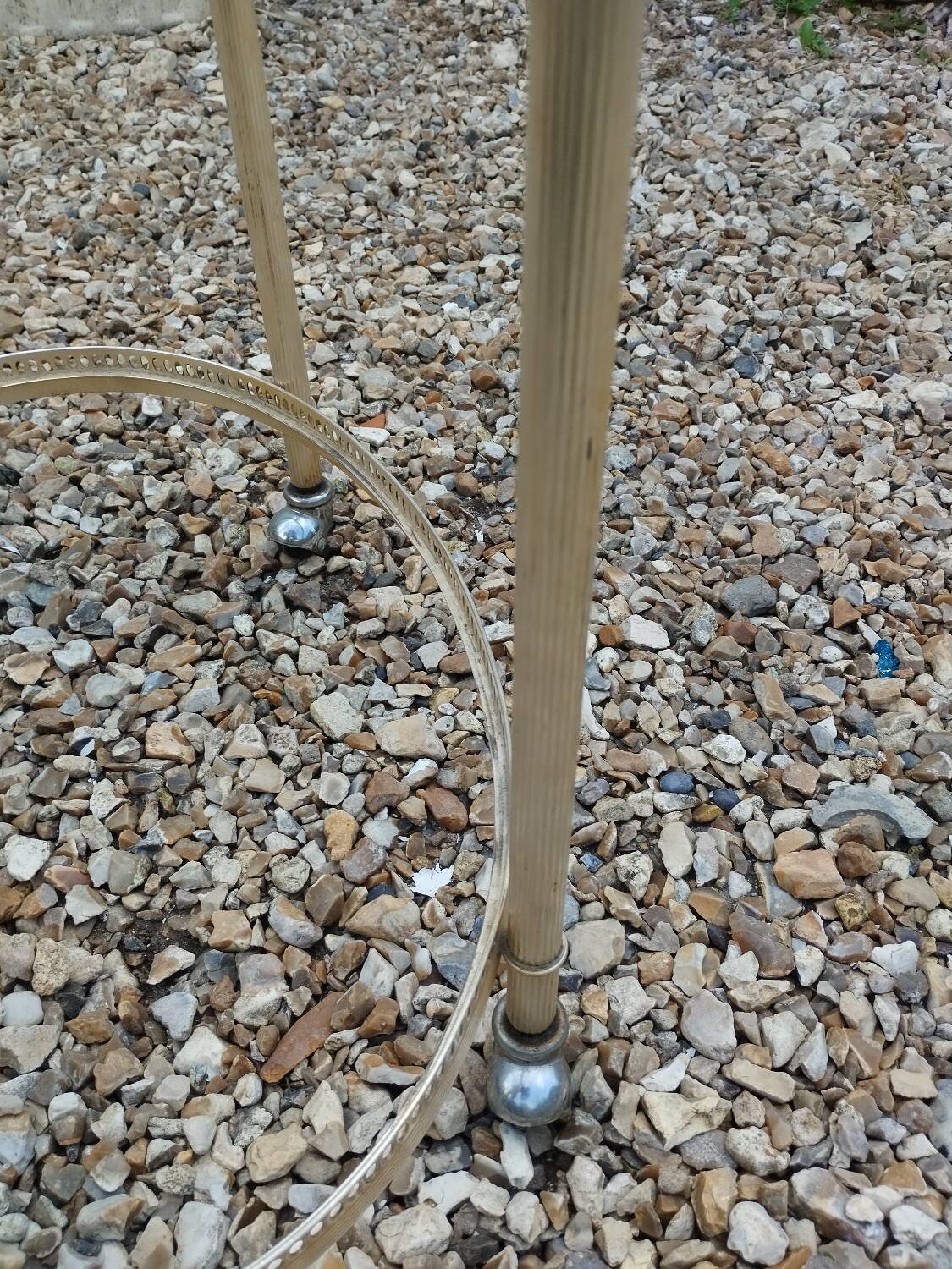 Old vintage rolling serving table