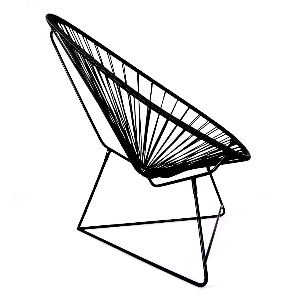 Fauteuil acapulco original noir marque boqa
