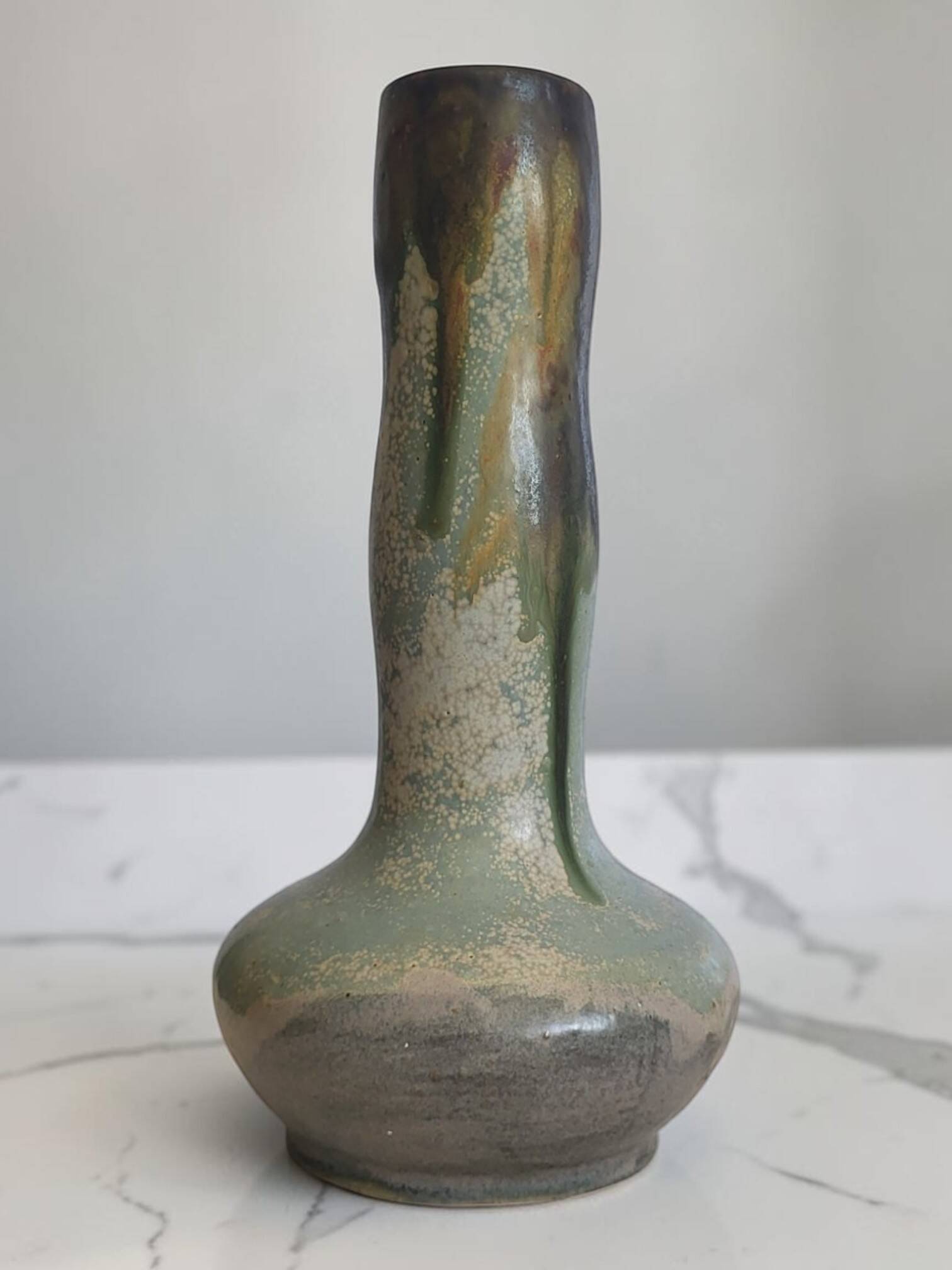 Lebret stoneware vase from Puisaye