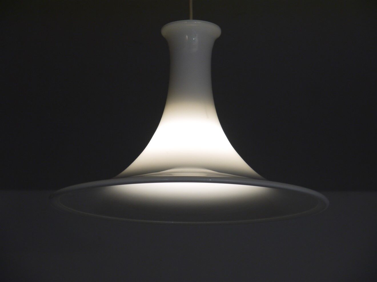 Danish glass "Mandarin" pendant lamp by Michael Bang for Holmgard