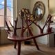Rosewood bench, Italian work from the 1970s.