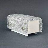 Set of 3 Mid-Century Modern Murano Ice Glass Wall Lights from Kaiser, 1960s