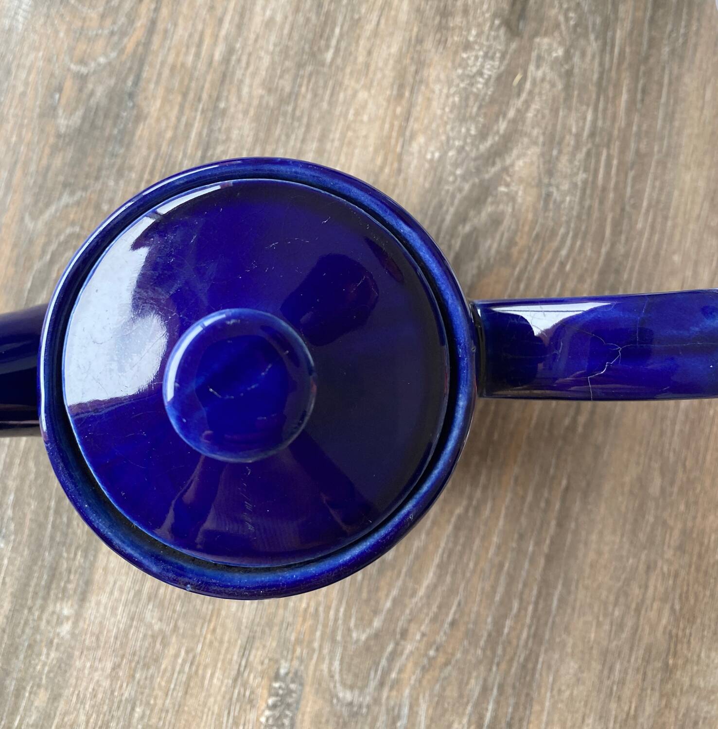 Blue teapot