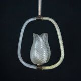 Ercole Barovier Murano glass chandelier. Italy 1940s