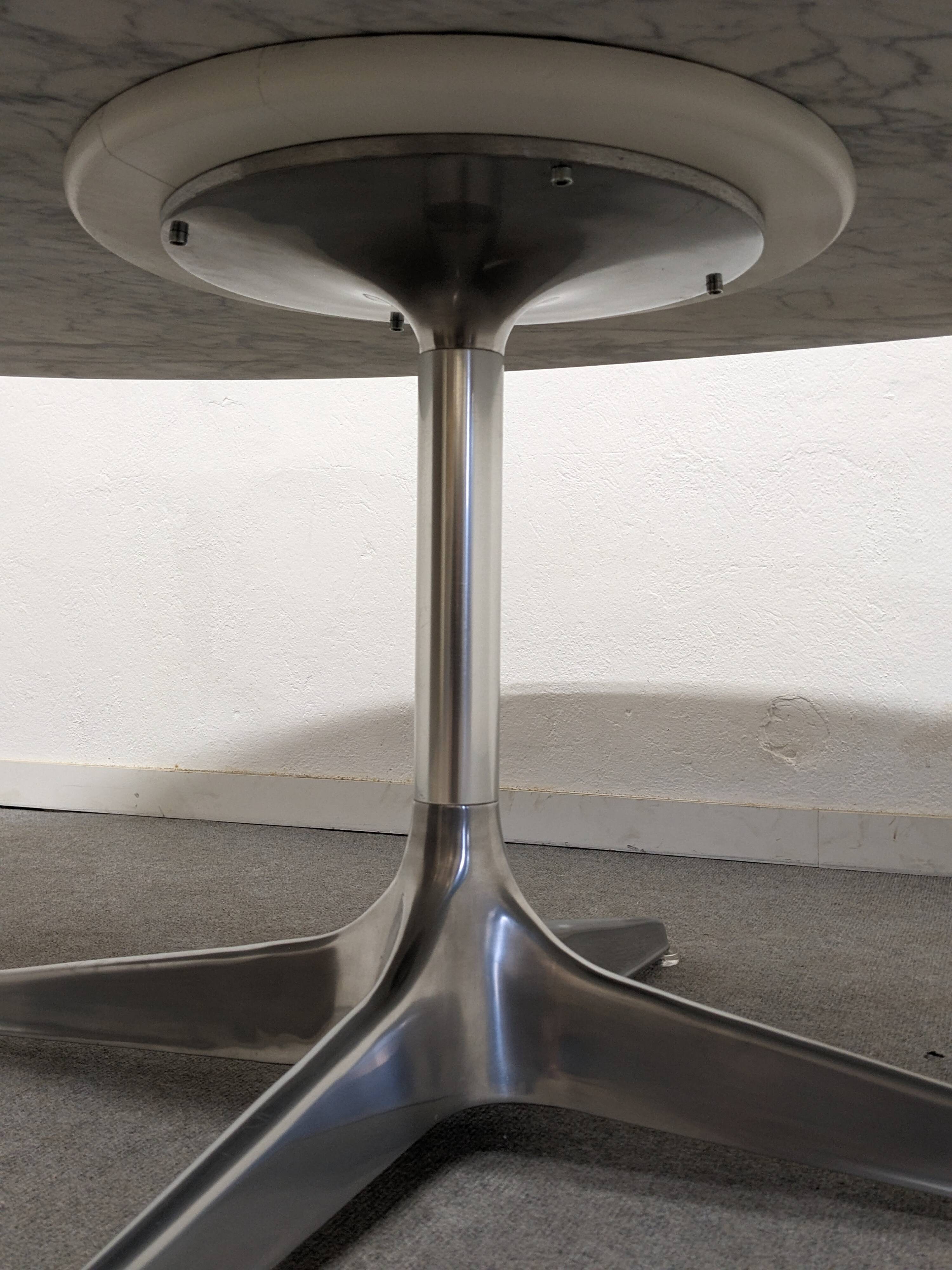 Oval marble coffee table by Horst Brüning, 1960s-1970s