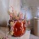 Cache-pot en ceramique Barbotine West Germany vintage