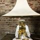 Buddha ceramic lamp Italy 1970s