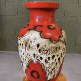 Vase West Germany red
