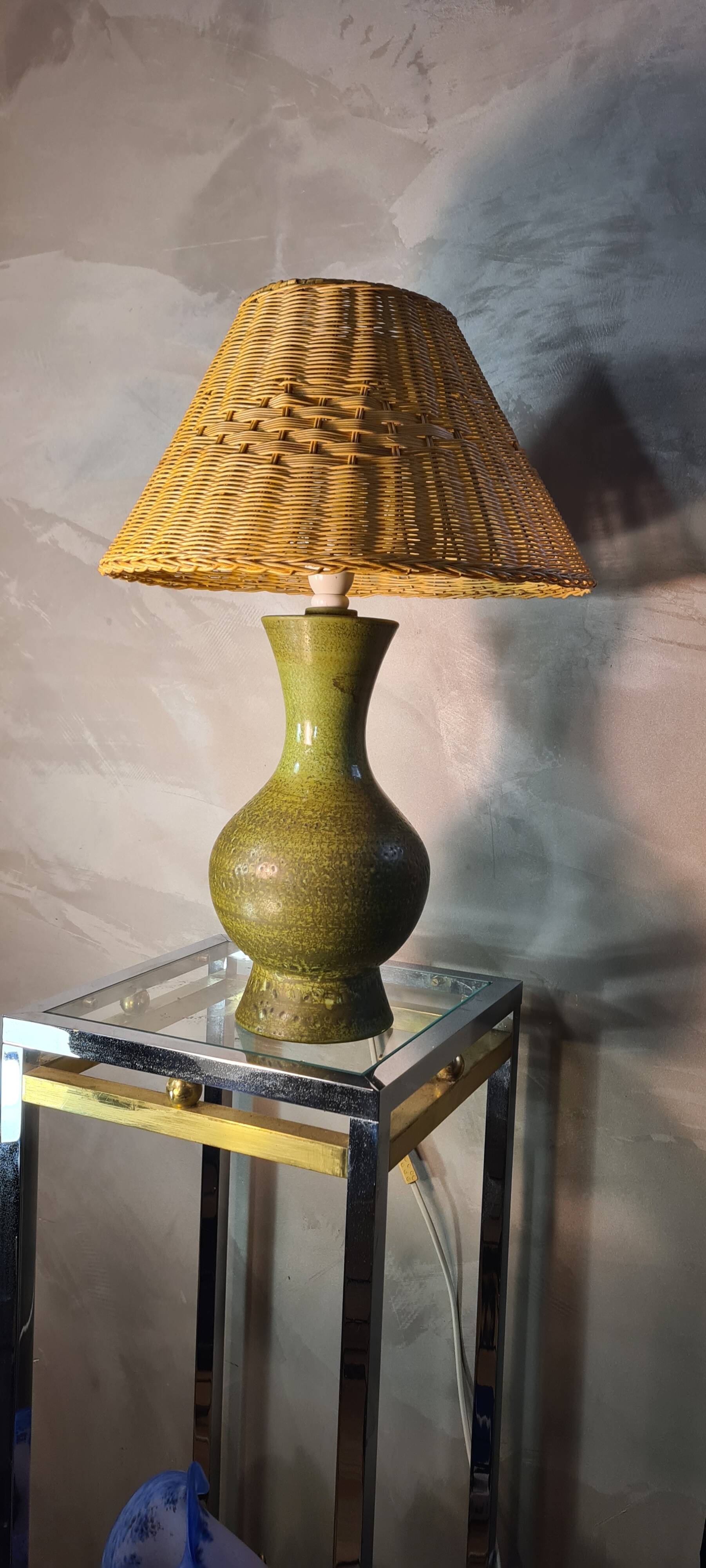 large ceramic lamp