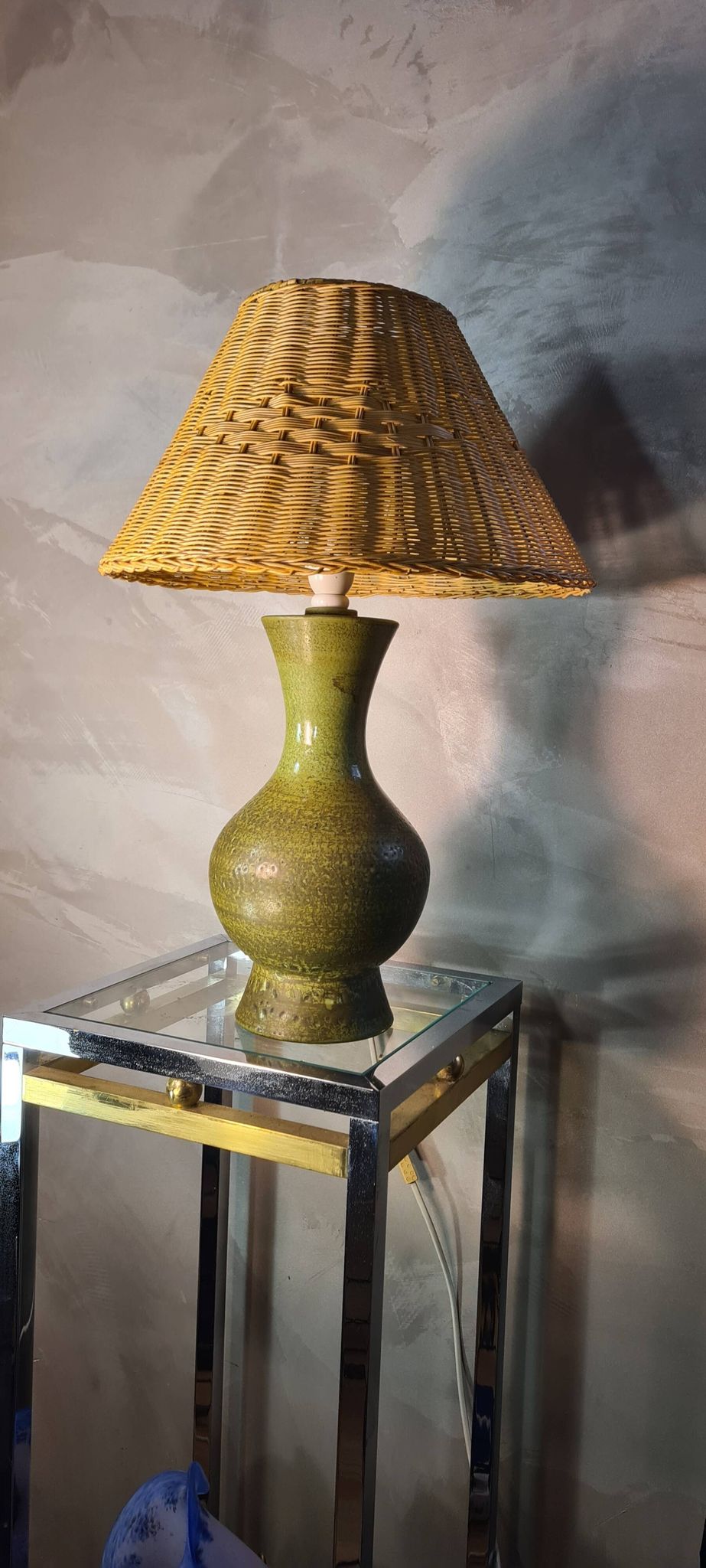 large ceramic lamp