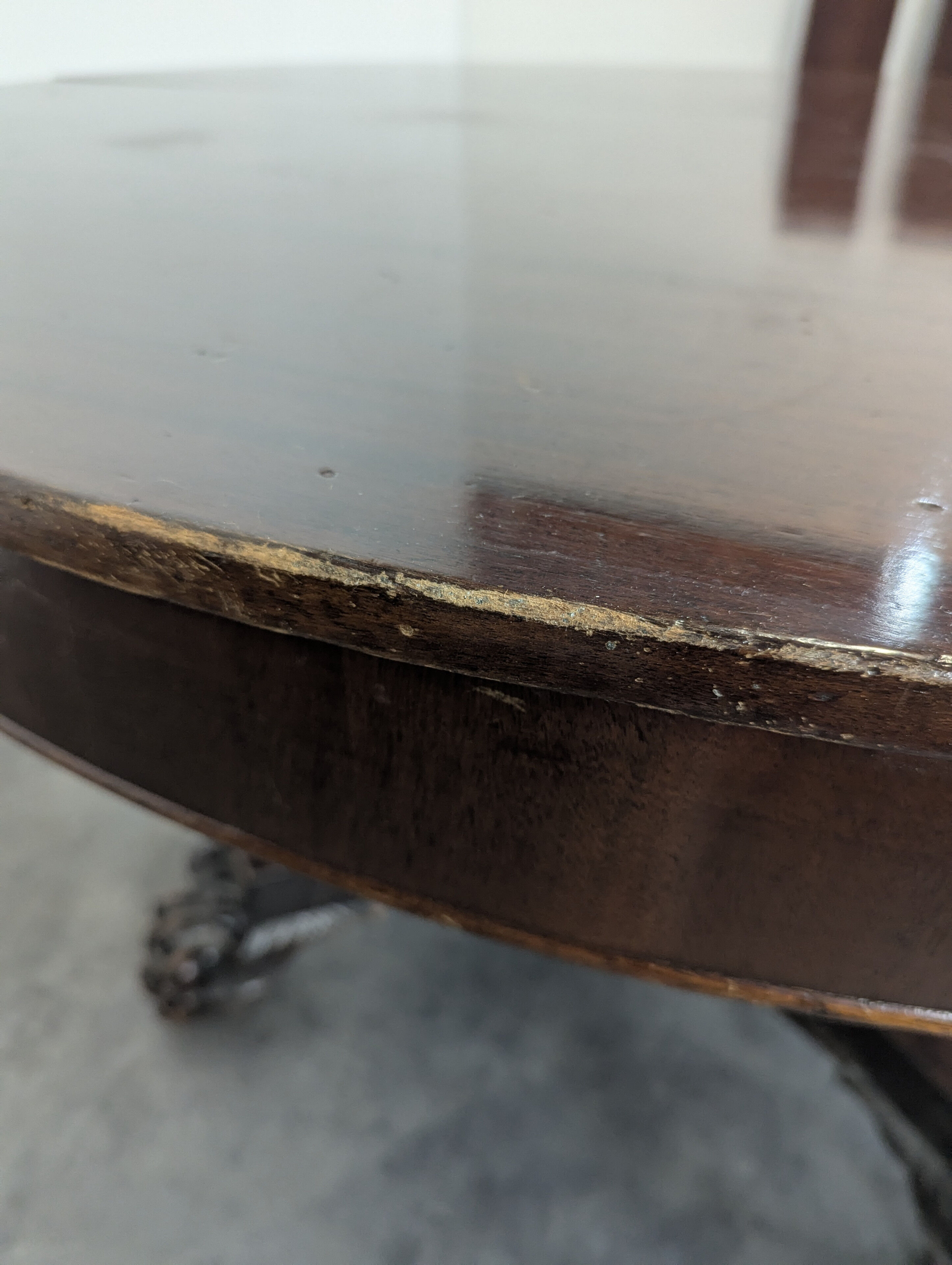 English mahogany table