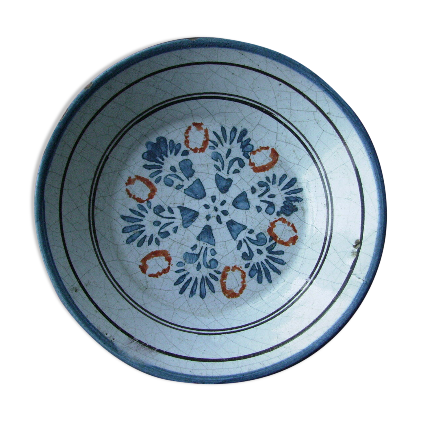 Nevers 18th century hollow plate