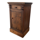 19th century solid wood bedside table