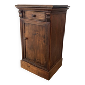 19th century solid wood bedside table