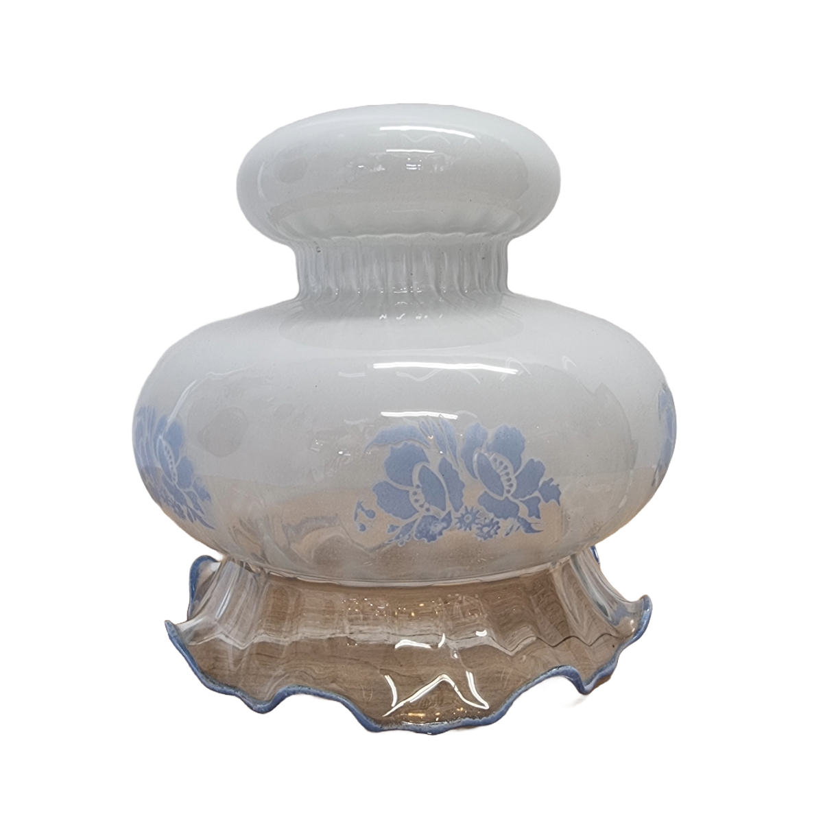 Vintage French glass lampshade