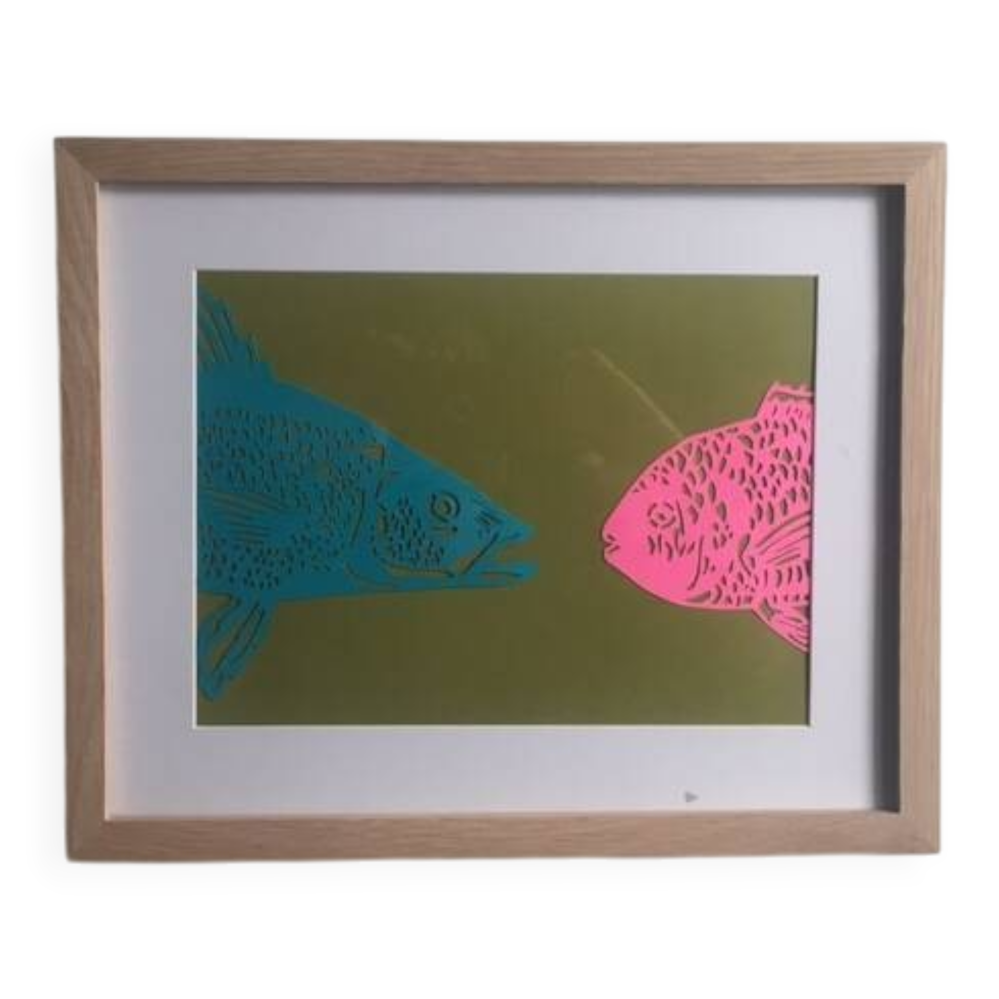 Colour paper artwork face to face