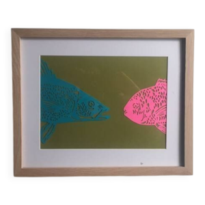 Œuvre papier de couleur