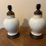 Pair of ceramic lamp bases