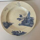 Large round blue flat TdeF Selency x Monoprix Croisé Laroche