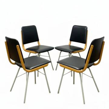 Mid-century dining chairs by Miroslav Navrátil for TON, 1960s (set of 4)