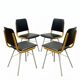 Mid-century dining chairs by Miroslav Navrátil for TON, 1960s (set of 4)