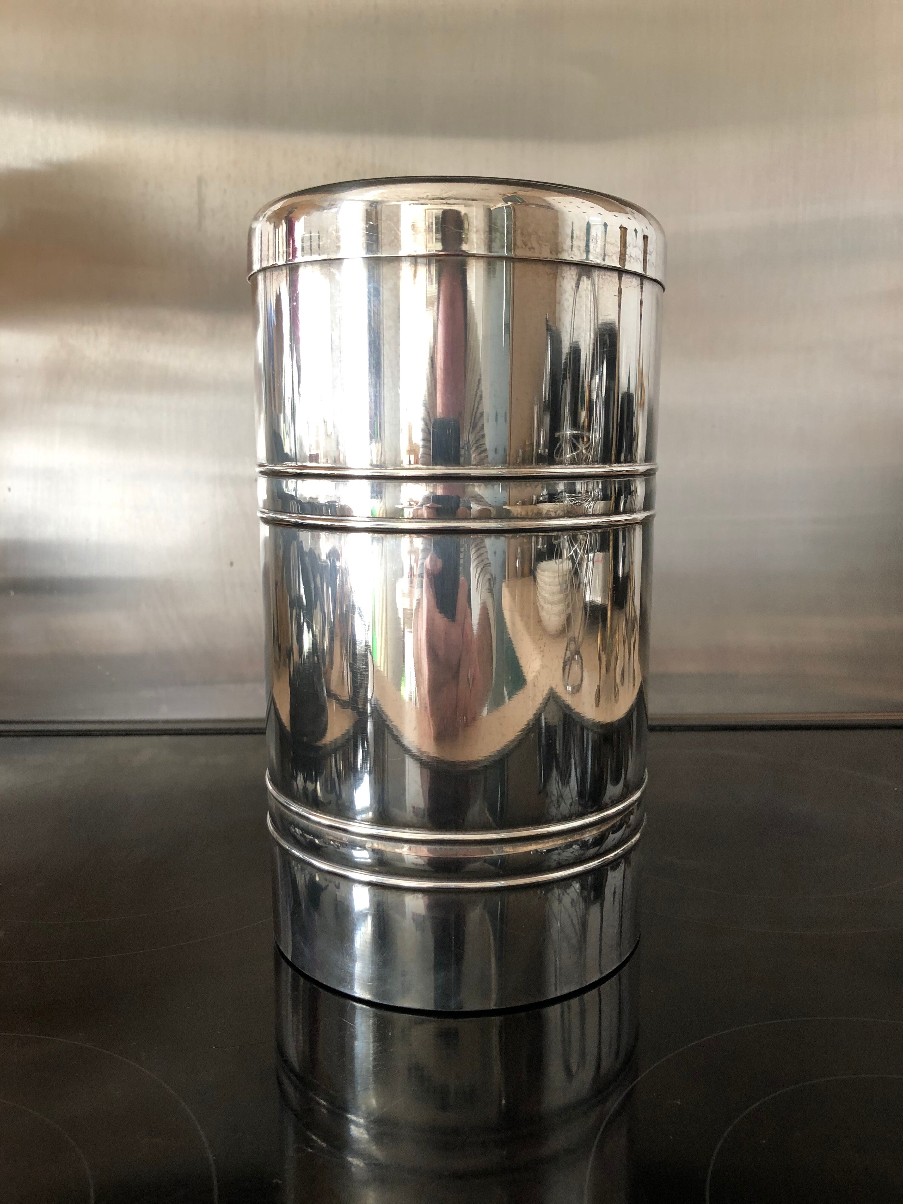 Silver metal cooler