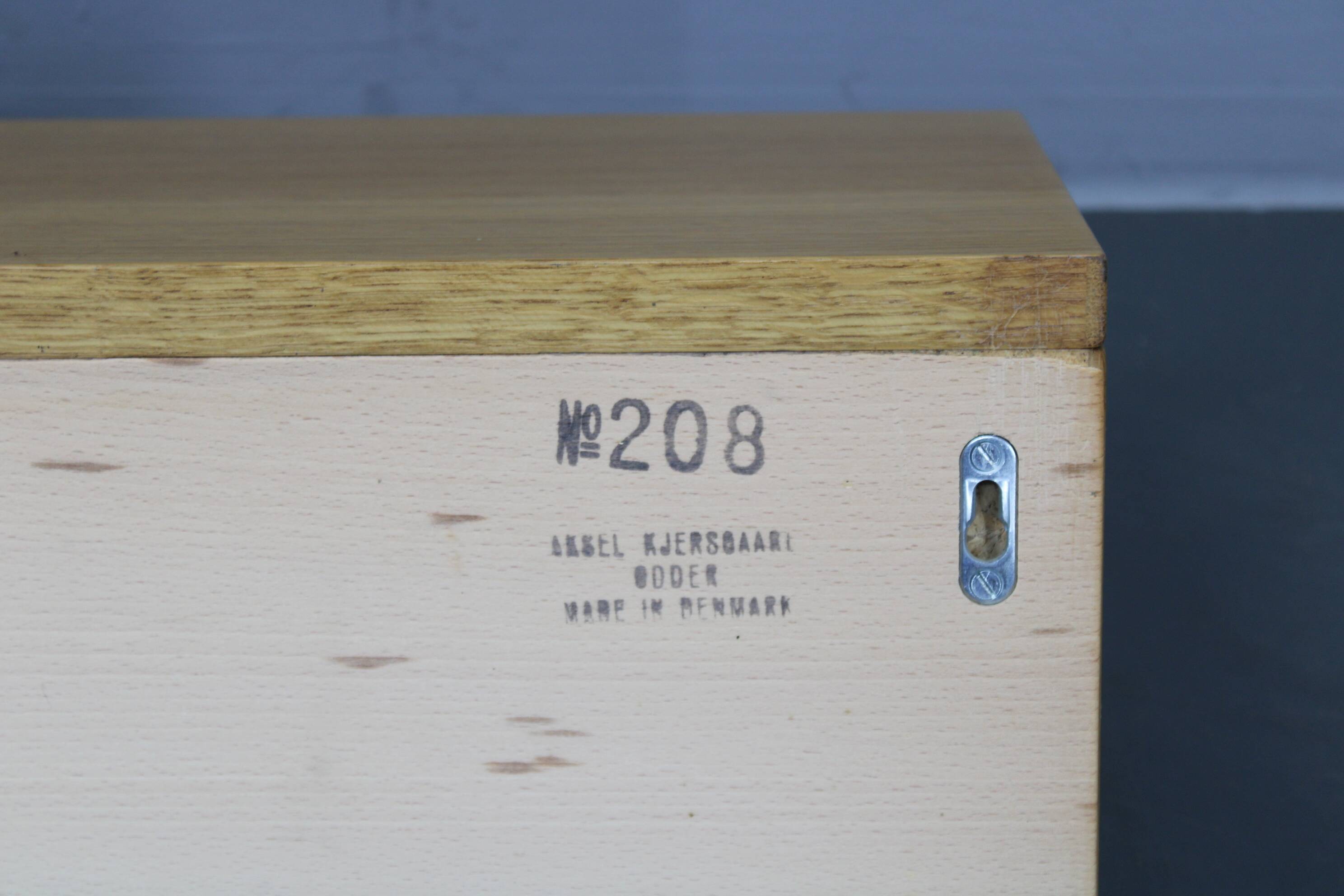 1970s Rare Aksel Kjersgaard Ash Wood Wall Hanger, Denmark