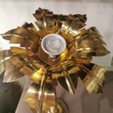Brass palm tree lamp