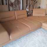 Altoni leather corner sofa